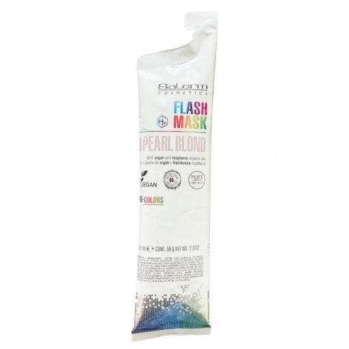 Masca de colorare pentru ingrijire culoare cu aplicare directa Flash Mask Pearl Blond 60 ml