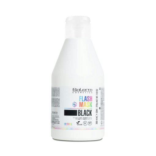 Masca de colorare pentru ingrijire culoare cu aplicare directa Flash Mask Black 300 ml.