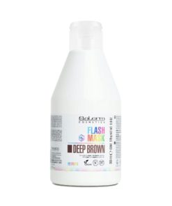 Masca de colorare pentru ingrijire culoare cu aplicare directa Flash Mask Deep Brown 300 ml.