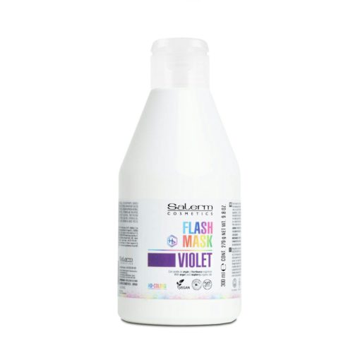 Masca de colorare pentru ingrijire culoare cu aplicare directa Flash Mask Violet 300 ml.